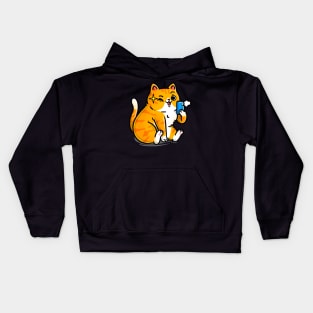 Cat selfie Kids Hoodie